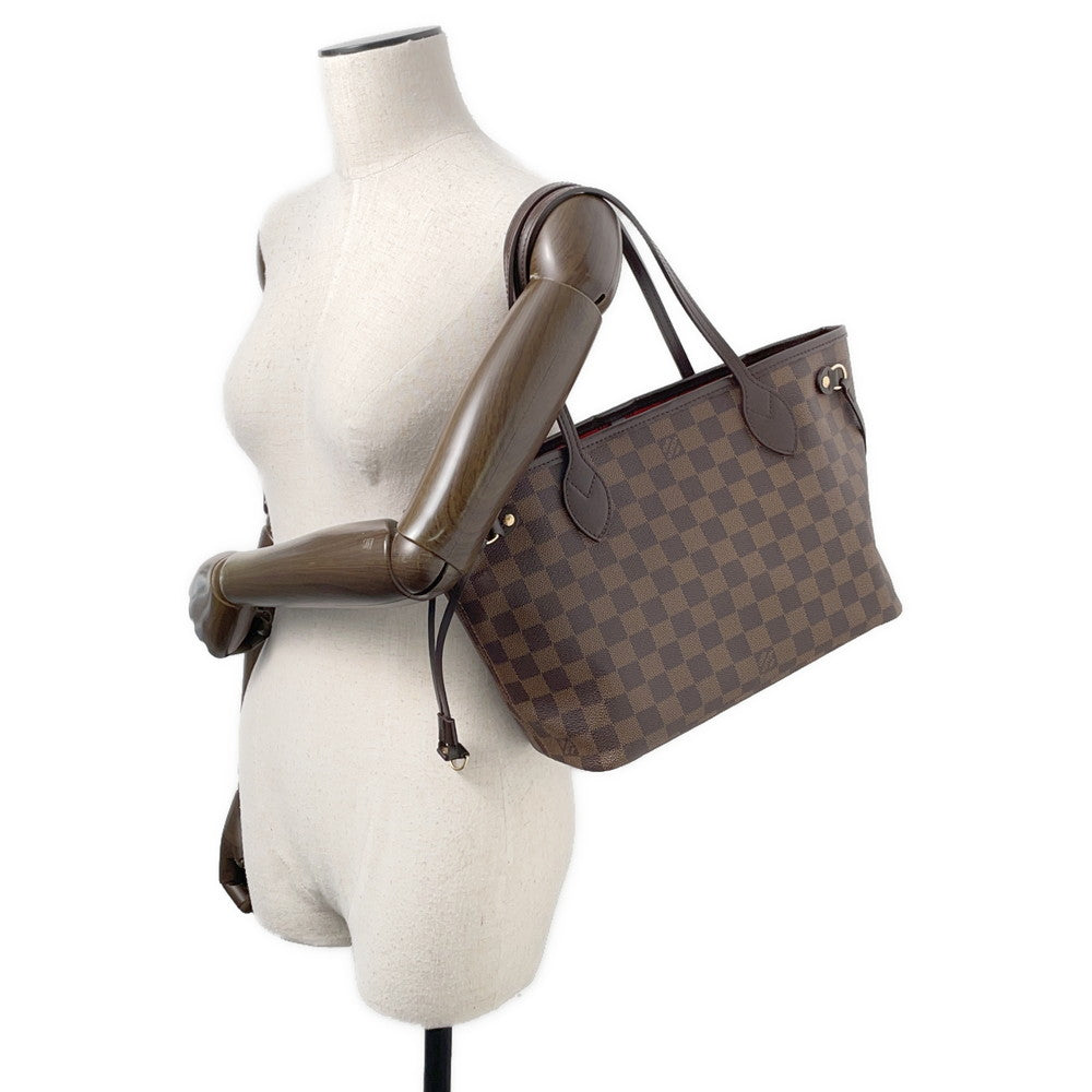 LOUIS VUITTON Neverfull RedN51109 Damier Ebene Canvas Size PM