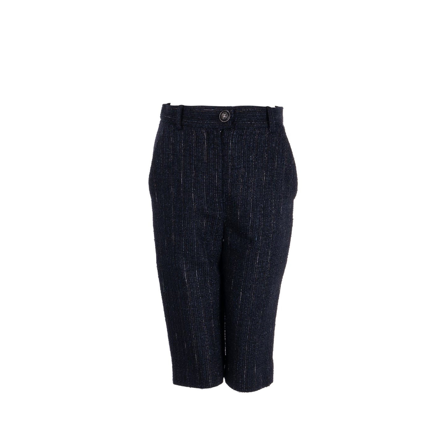 Chanel size 36 Knee-length shorts tweed black