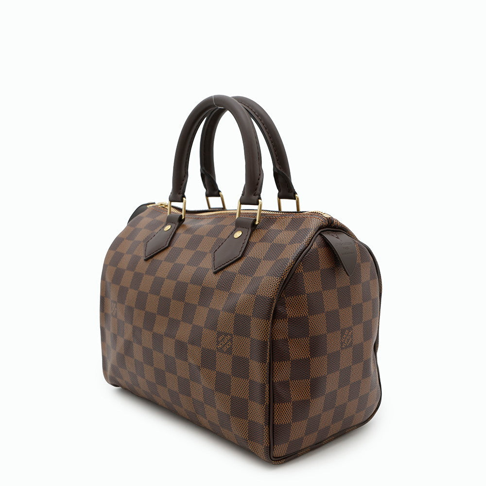 LOUIS VUITTON Speedy RedN41365 Damier Ebene Canvas Size 25