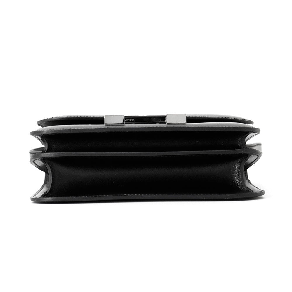 HERMES Constance3 Miroir Black Box Calf Leather Size Mini