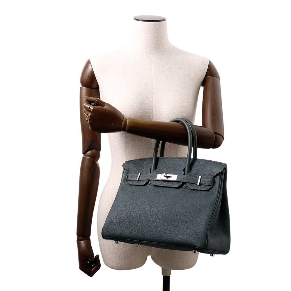 HERMES Birkin Vert Mangrove Togo Leather Size 30