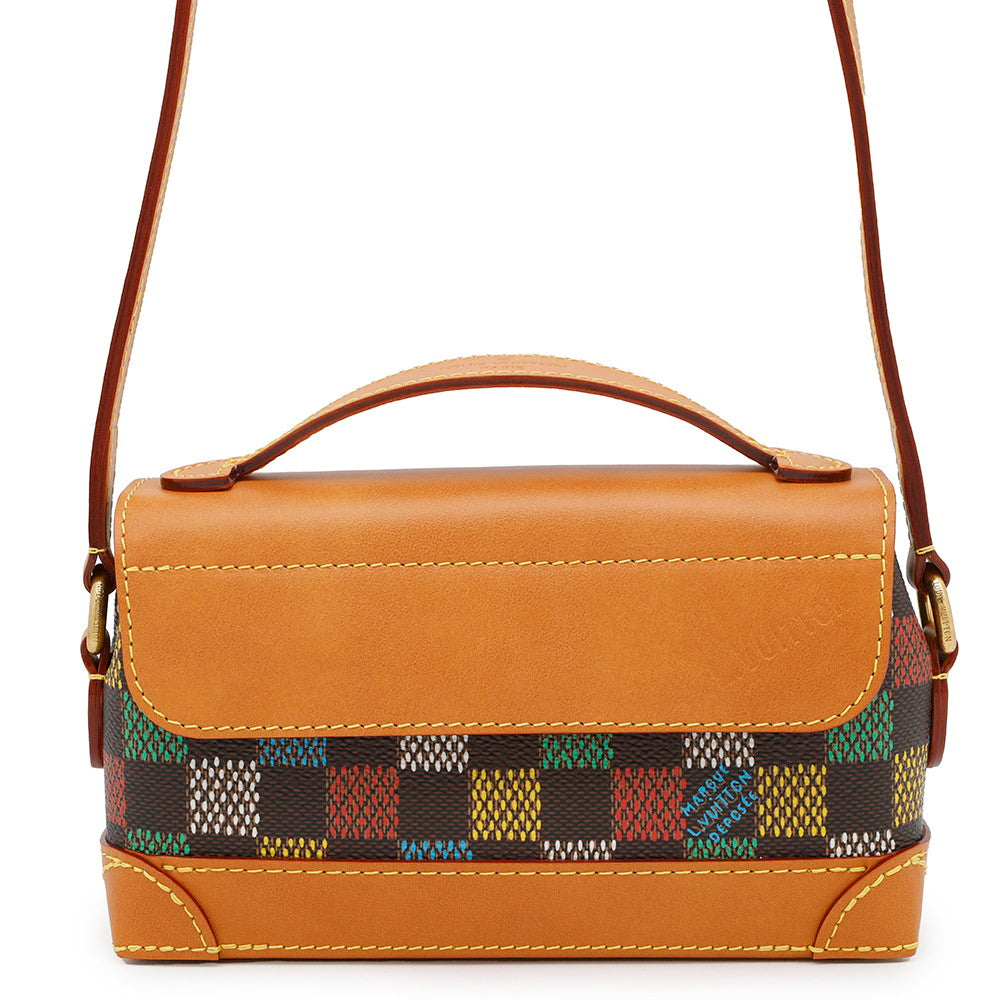 LOUIS VUITTON Steamer EastWest Wearable Wallet Brown/MulticolorN00187 LV Birds Damier Ebene Canvas