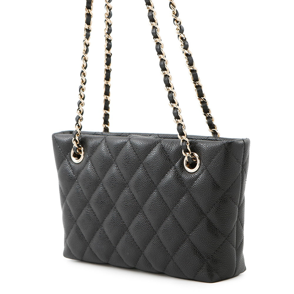 CHANEL Timeless Classics Line ChainClutch Bag BlackAP4423 Caviar Leather