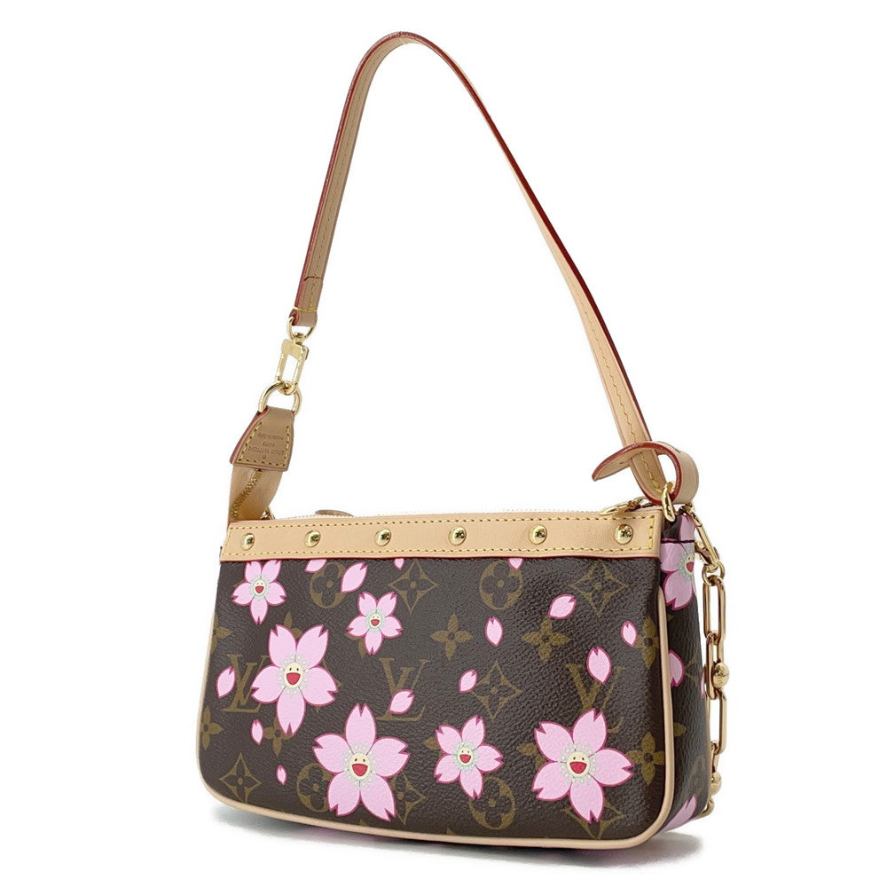 LOUIS VUITTON LV Ã TM Pochette Accessoires PinkM13666 Monogram Cherry Blossom