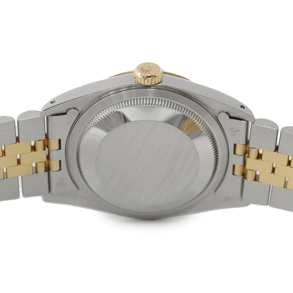 ROLEX Datejust W36mm Stainless Steel K18YG Champagne Dial16233