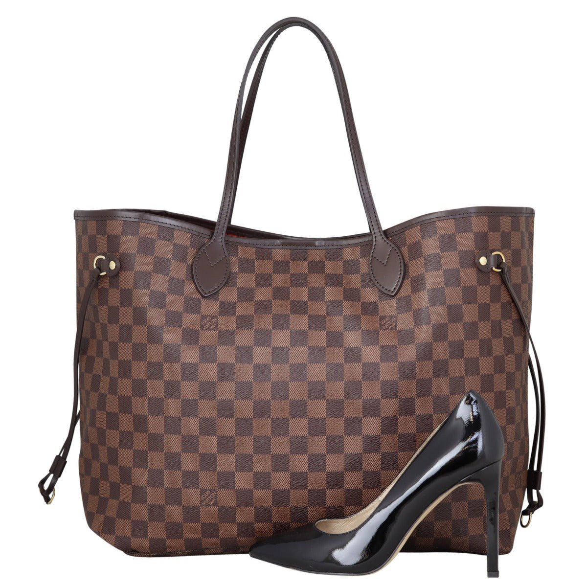 Louis Vuitton Neverfull GM Damier Ebene with Pouch
