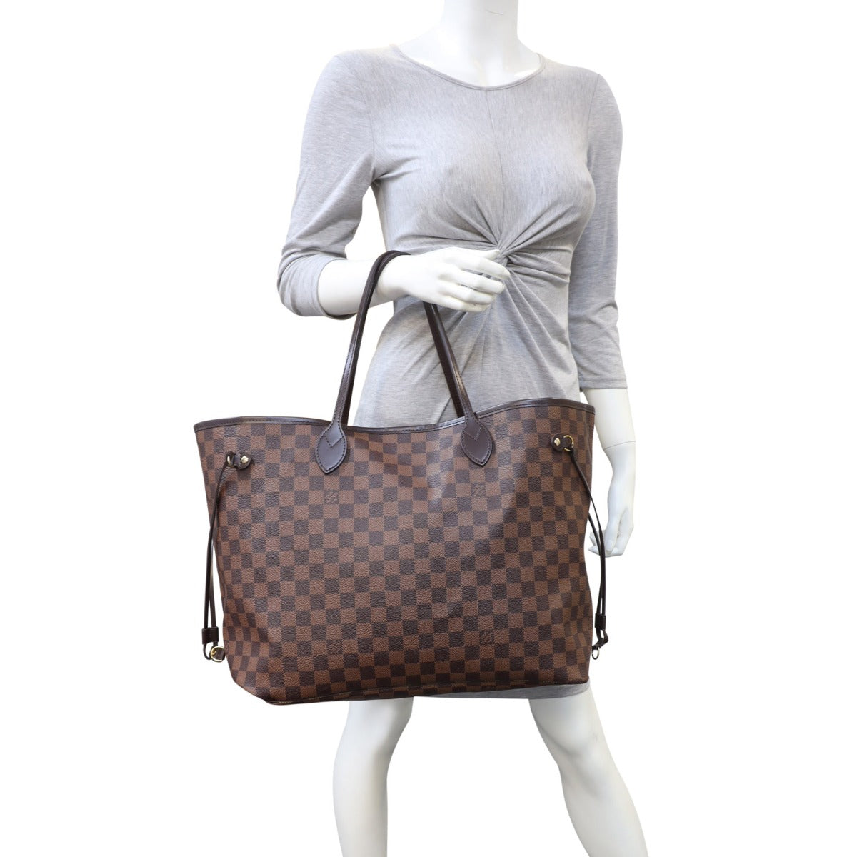 Louis Vuitton Neverfull GM Damier Ebene with Pouch