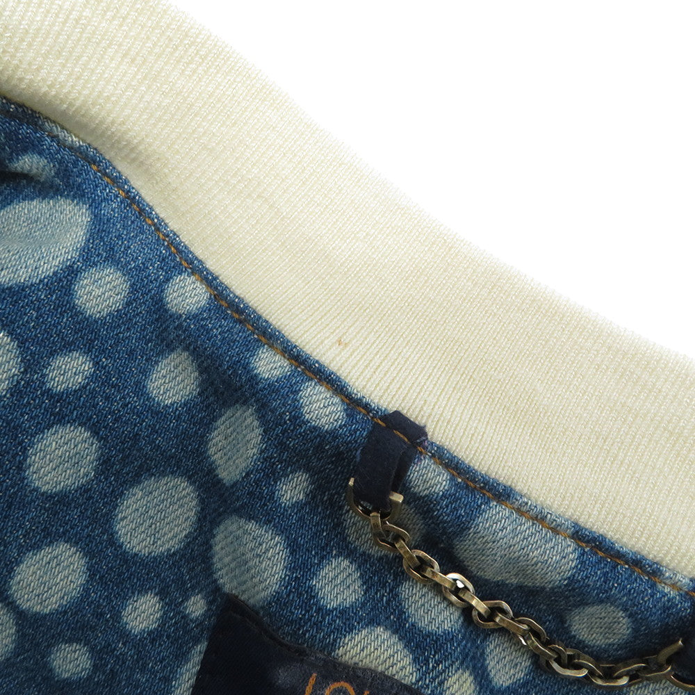 LOUIS VUITTON LV x YK Infinity Dot Denim Shirt Size L BlueRM232H Cotton100%