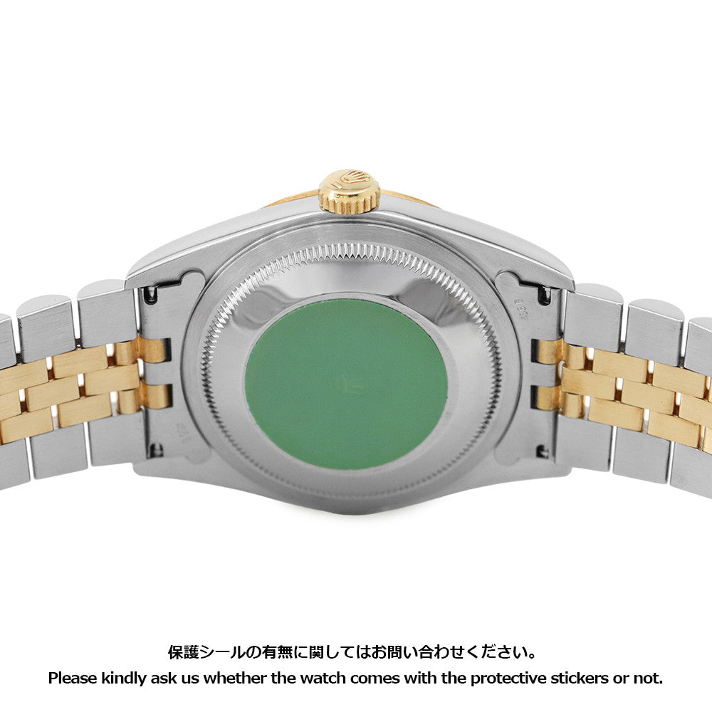 ROLEX Datejust W36mm Stainless Steel K18YG Champagne Gold Dial16233