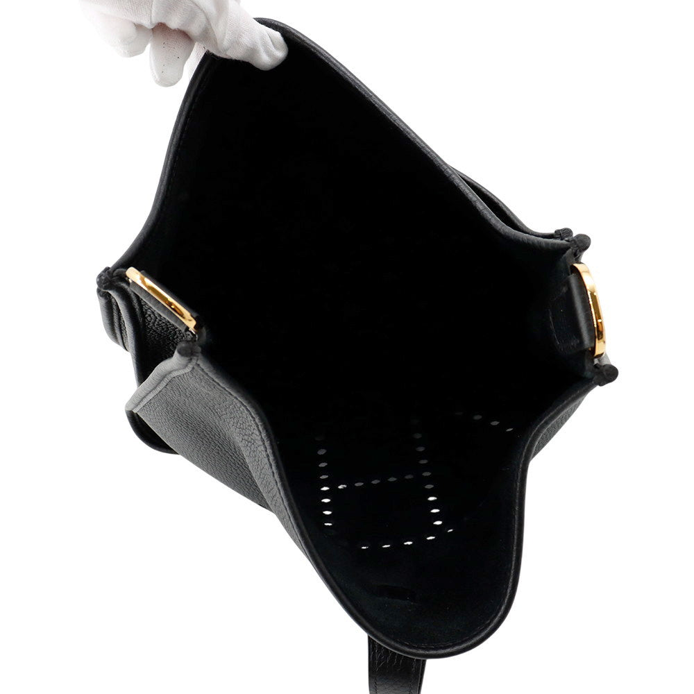 HERMES Evelyne3 Black Taurillon Clemence Size GM
