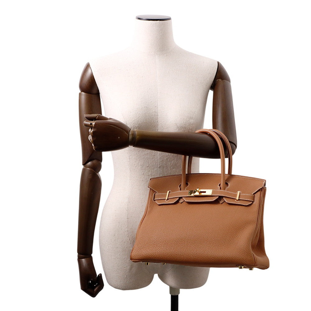 HERMES Birkin Gold Togo Leather Size 30
