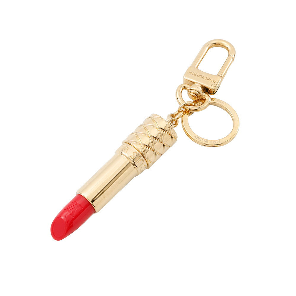 LOUIS VUITTON Bag Charmã»LV Lipstick Red/GoldM03006 Metal