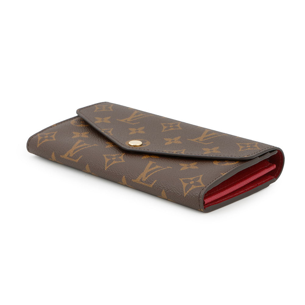 LOUIS VUITTON Portefeuille Sarah FuchsiaM62234 Monogram