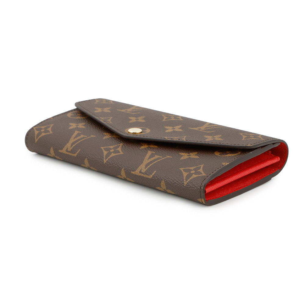LOUIS VUITTON Portefeuille Sarah CoquelicotM62236 Monogram