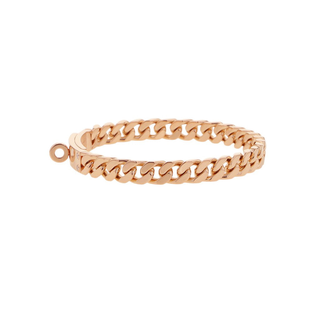 HERMES Kelly Gourmet Bracelet Size ST 18K Pink Gold
