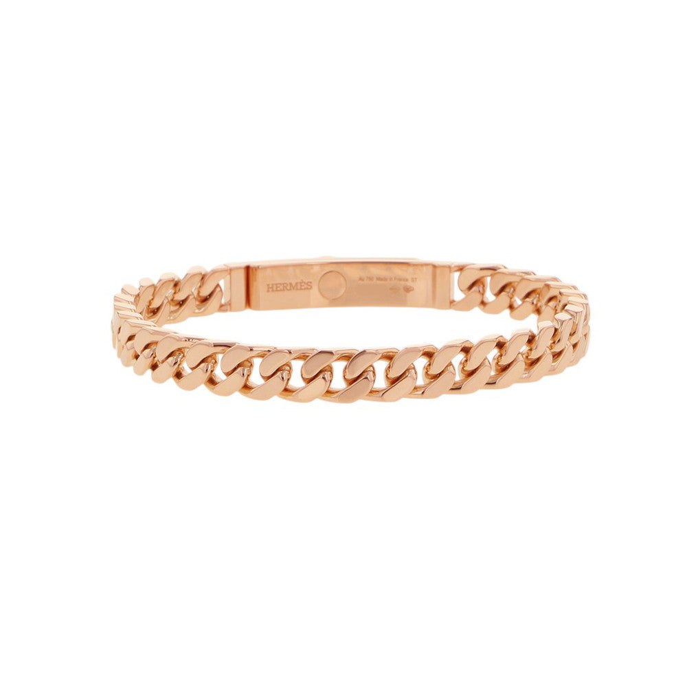 HERMES Kelly Gourmet Bracelet Size ST 18K Pink Gold