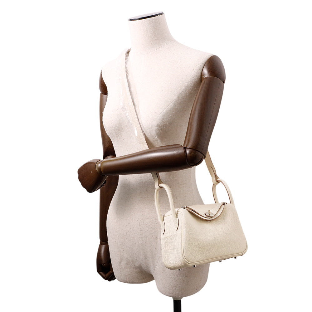 HERMES Lindy Craie Taurillon Clemence Size Mini