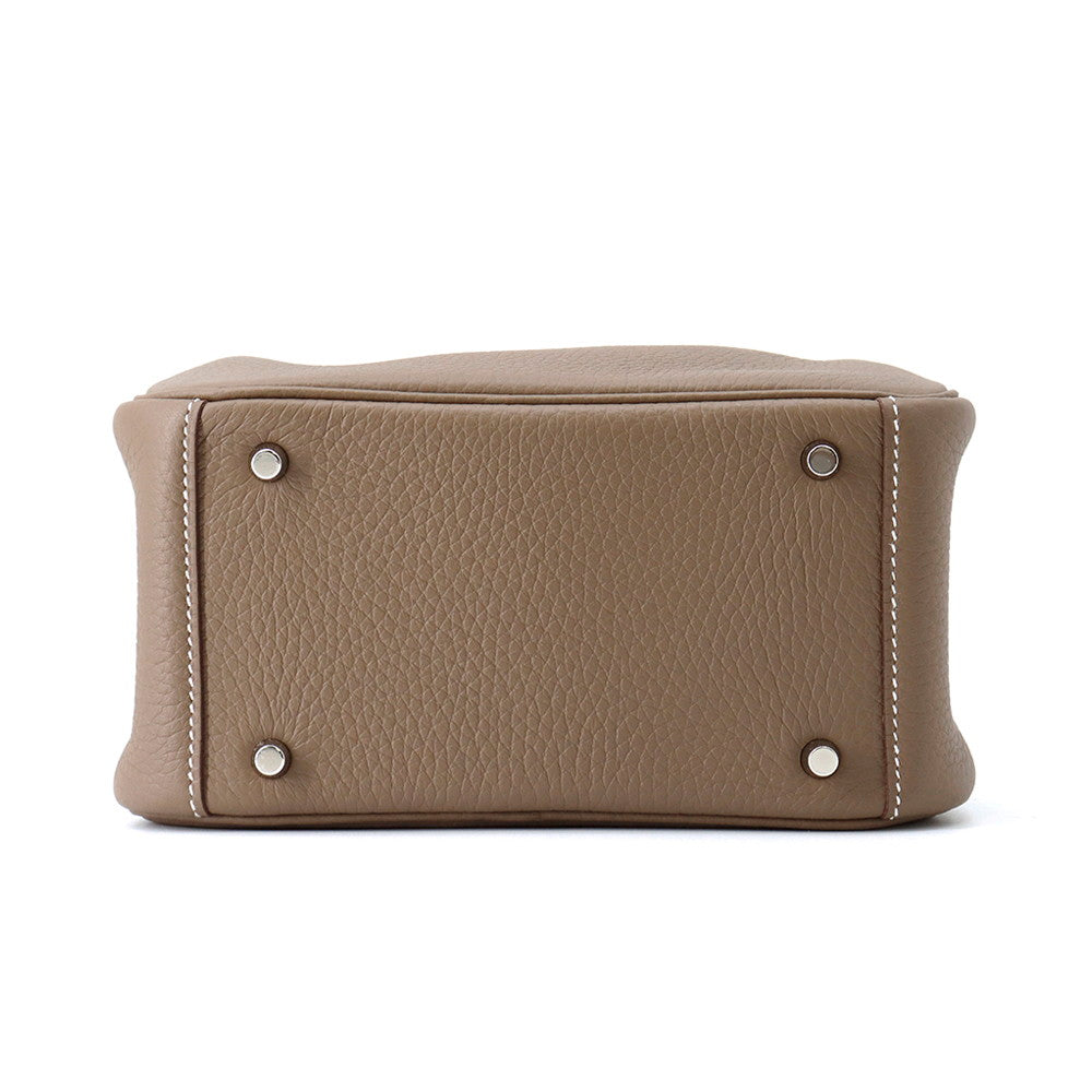 HERMES Lindy Etoupe Taurillon Clemence Size Mini