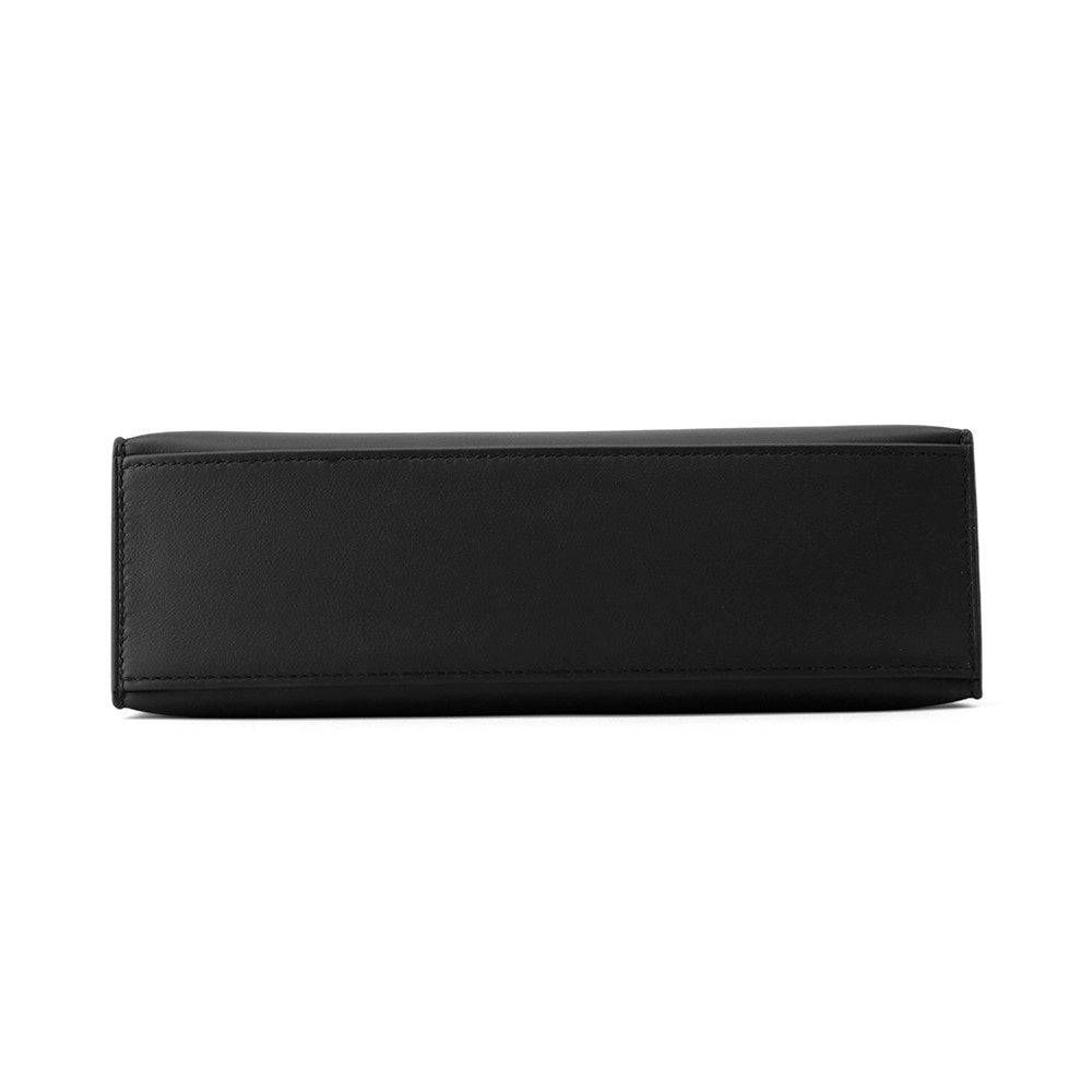 HERMES PochetteKelly Black Swift Leather
