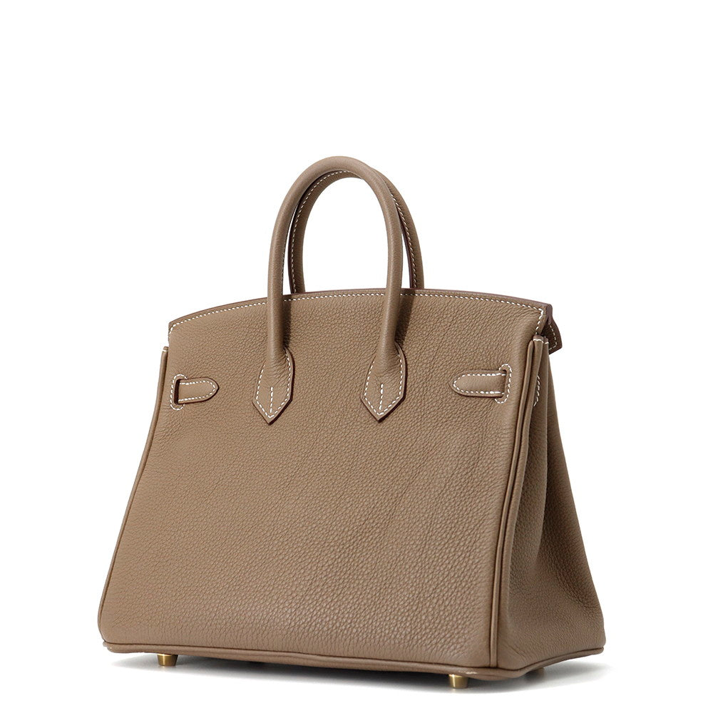 HERMES Birkin Etoupe Togo Leather Size 25
