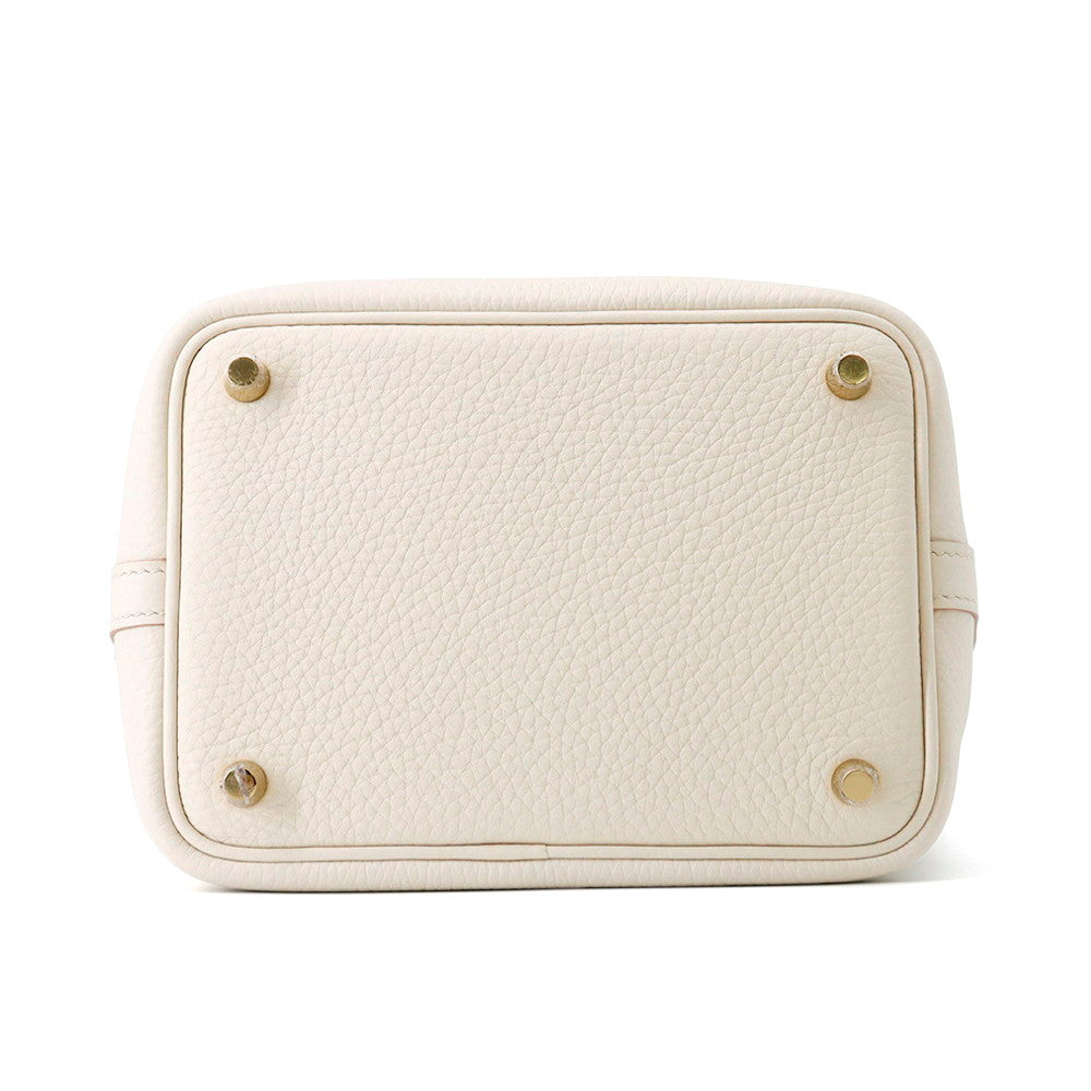 HERMES Picotin Lock Beton Taurillon Clemence Size PM