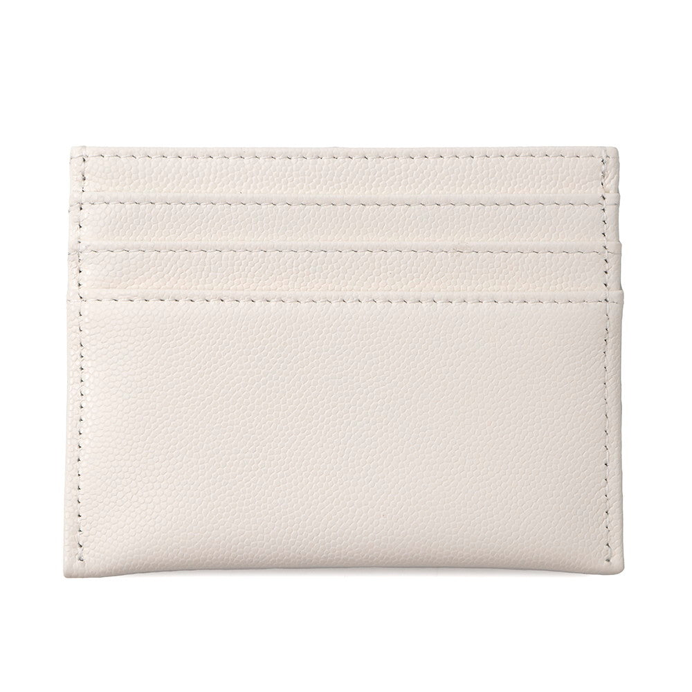 CHANEL CC Logo Card Case 24/25 Year MÃ©tiers d'Art Collection WhiteAP4706 Caviar Leather