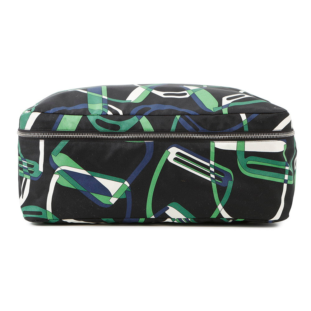 HERMES HERMES Ouse de Voyage Black/Multicolor Silk100% Size PM