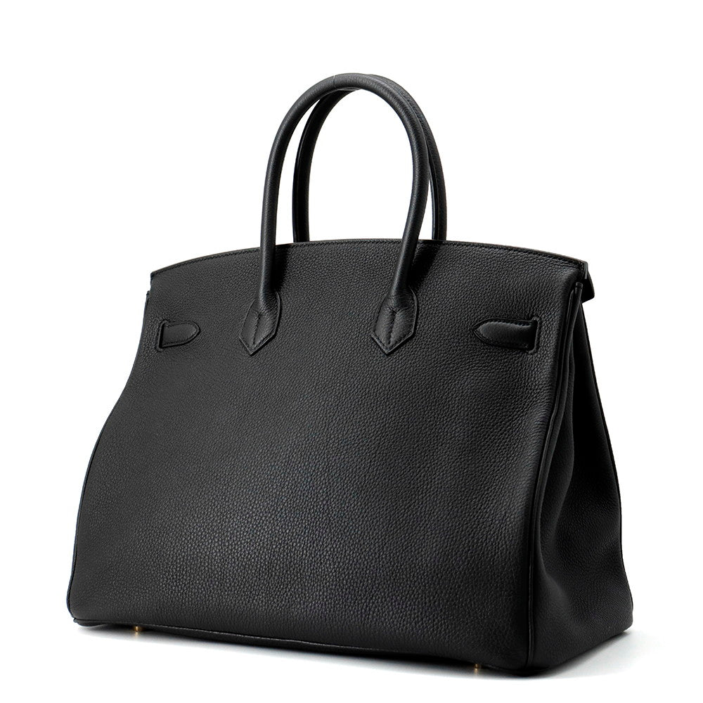 HERMES Birkin Black Togo Leather Size 35