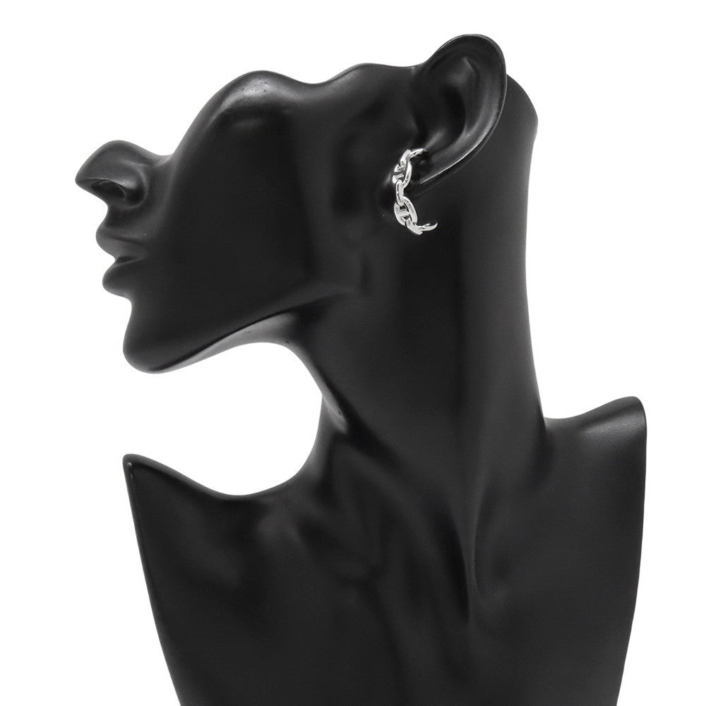 HERMES Chaine d'Ancre Earrings SV925