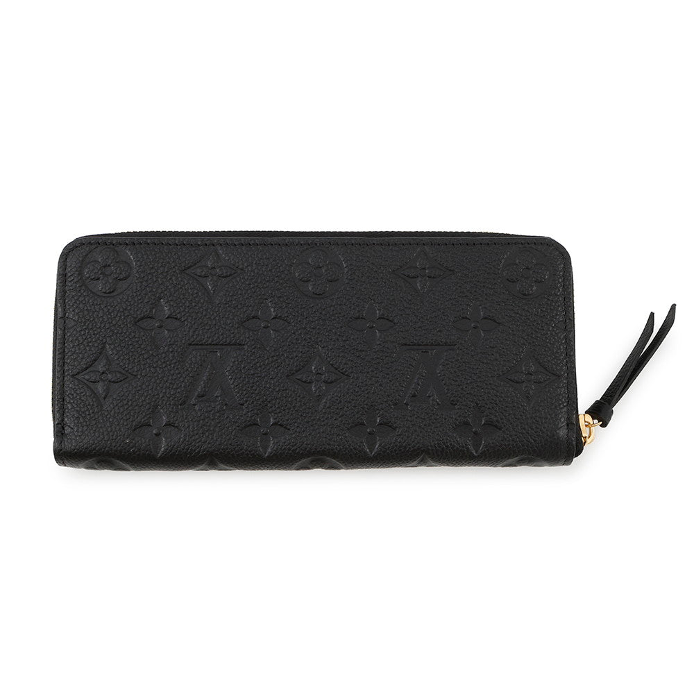 LOUIS VUITTON Portefeuille Clemence NoirM60171 Monogram Empreinte Leather