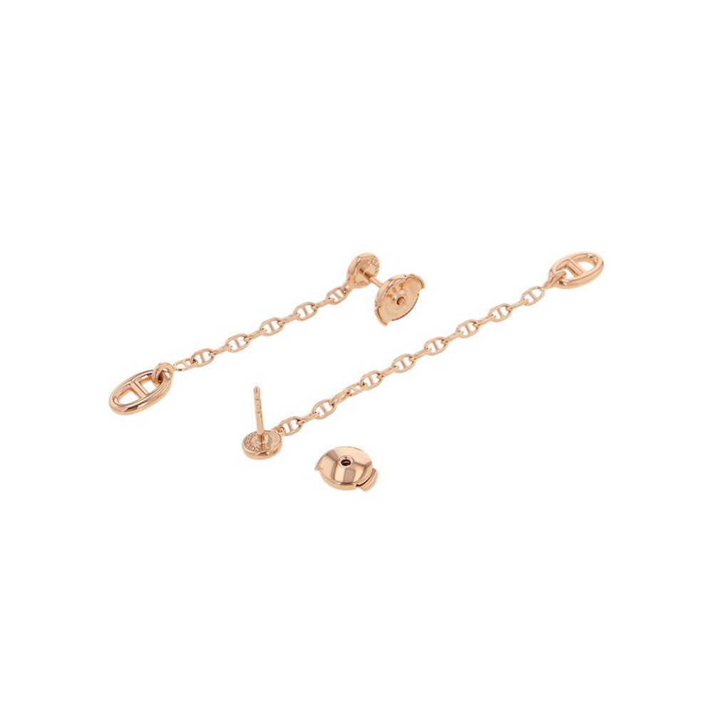HERMES Chaine d'Ancre New Farandole Earrings Size TPMH119550B 00 18K Pink Gold