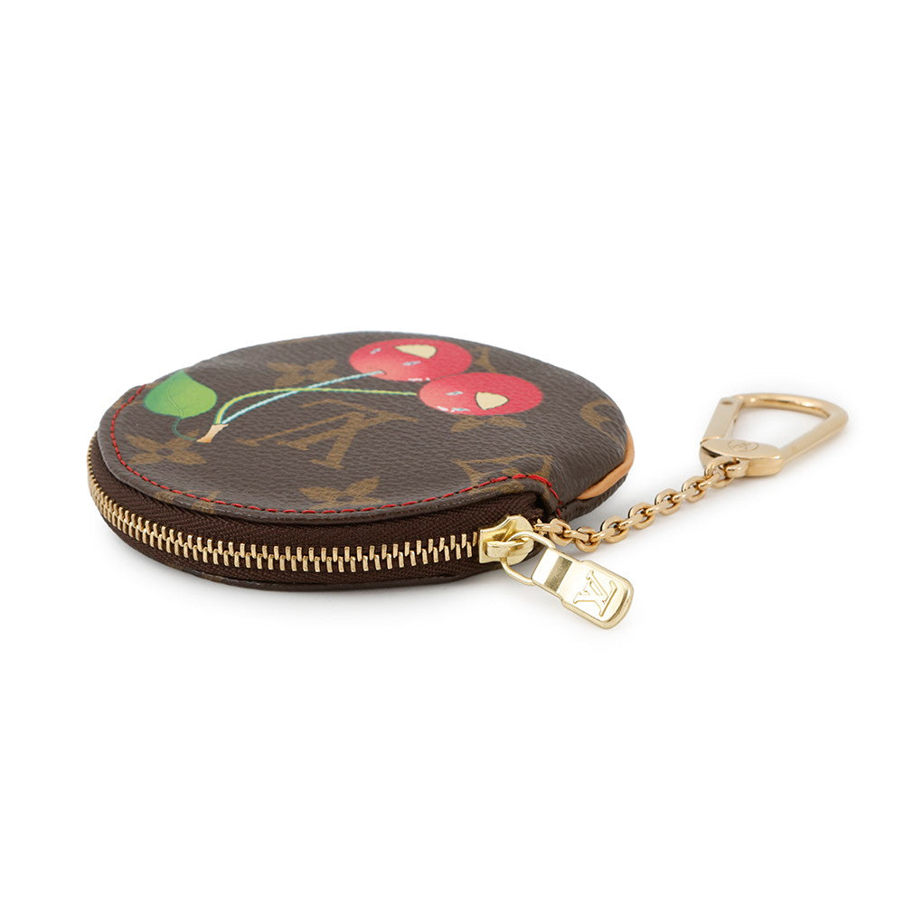 LOUIS VUITTON Porto Monnet Ron RedM95043 Monogram Cherry