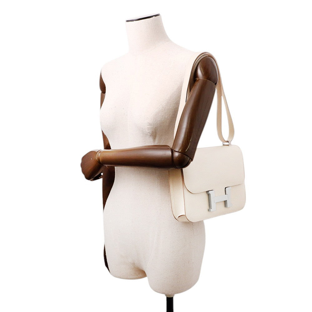 HERMES Constance 3 Craie Epsom Size 24
