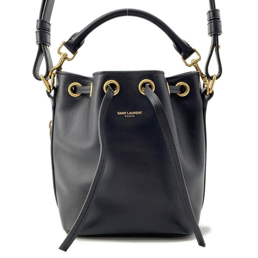 SAINT LAURENT PARIS Emmanuel Shoulder Black40240 Leather
