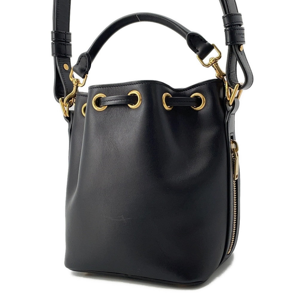 SAINT LAURENT PARIS Emmanuel Shoulder Black40240 Leather