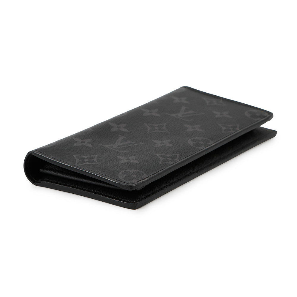 LOUIS VUITTON Portefeuille Brazza NoirM61697 Monogram Eclipse