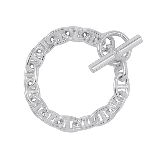 HERMES Chaine d'Ancre Bracelet 15 frames Size MM SV925