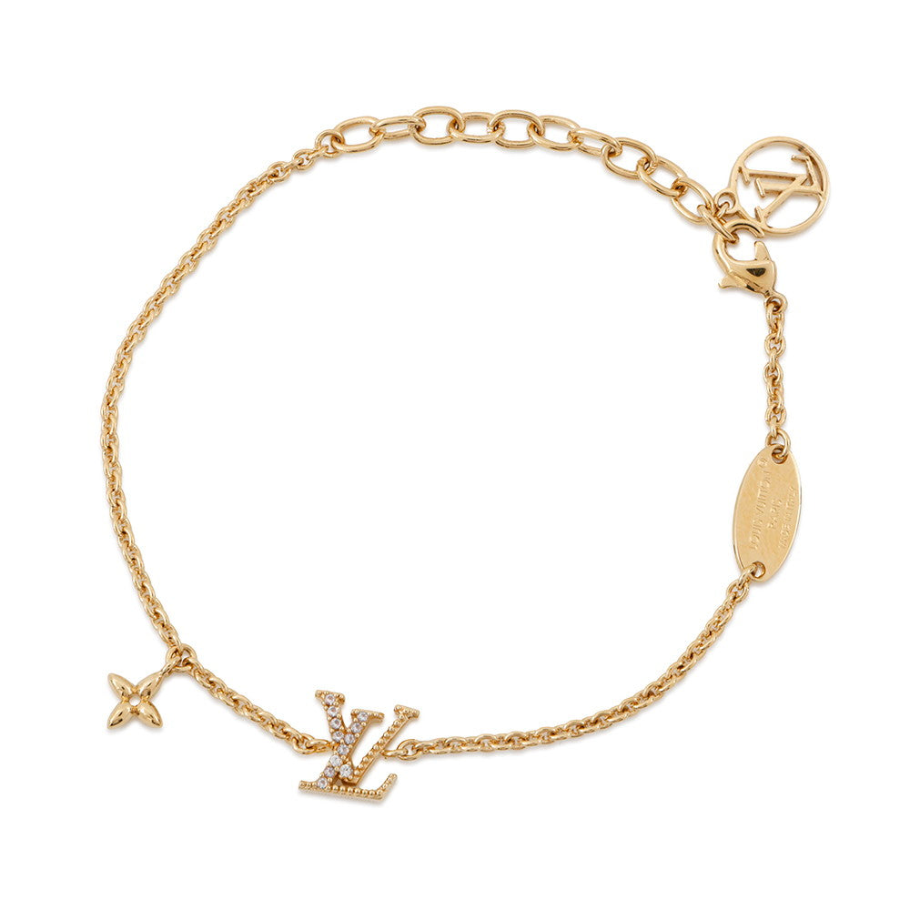 LOUIS VUITTON Braceletã»LV Iconic GoldM00587 Metal Rhinestone