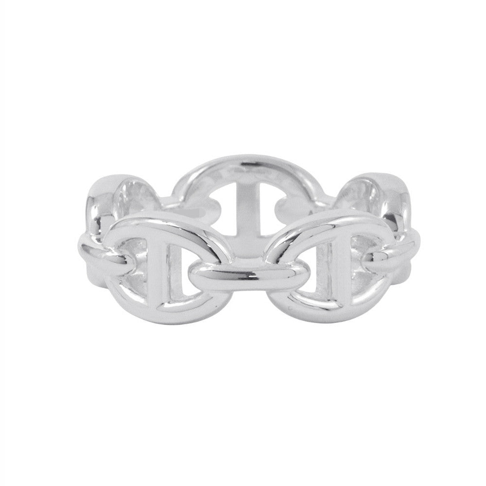 HERMES Chaine d'Ancre Anchene Ring Size PM/51/#11 SV925