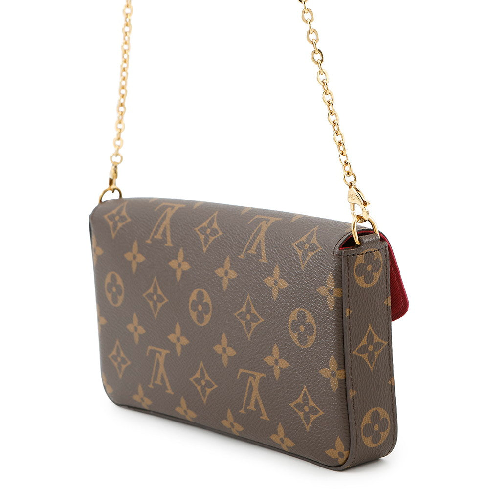 LOUIS VUITTON Felicie Pochette FuchsiaM61276 Monogram