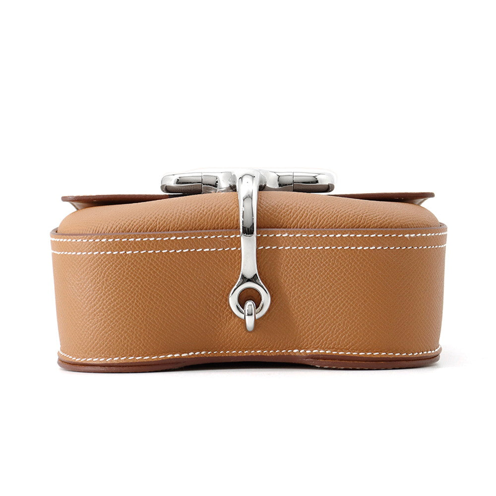 HERMES Della Cavaleria Gold Epsom Size Mini
