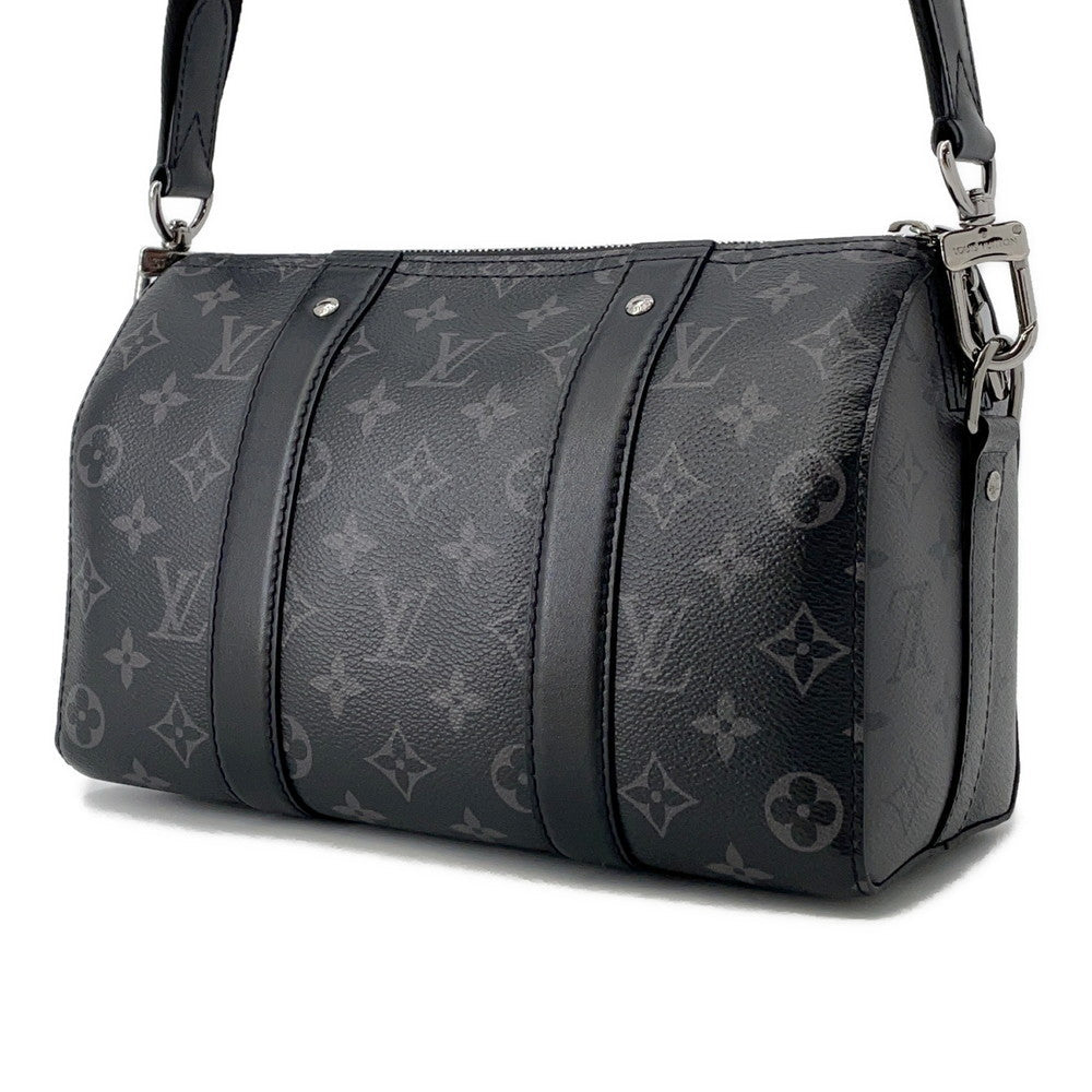 LOUIS VUITTON Cityã»Keepall NoirM45936 Monogram Eclipse Monogram Eclipse Reverse
