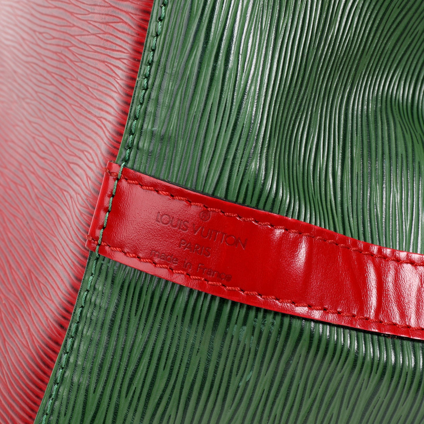 Louis Vuitton Louis Vuitton Vintage Red & Borneo Green Epi Leather Petit Noé