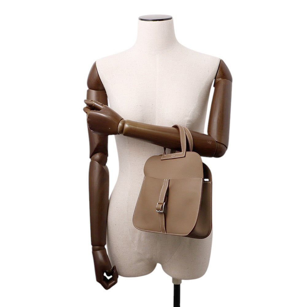 HERMES Halzan Etoupe Swift Leather Size Mini
