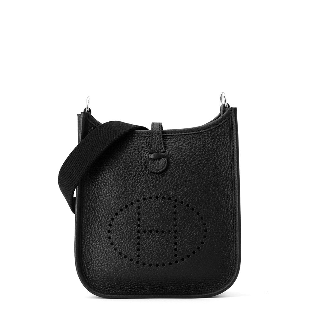 HERMES Evelyne Black Taurillon Clemence Size TPM