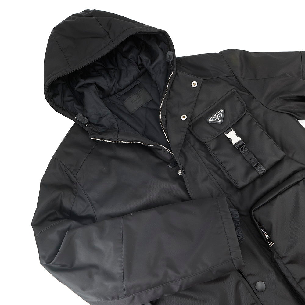 PRADA Re-Nylon Jacket Size S BlackSGB812 100% recycled Polyamide