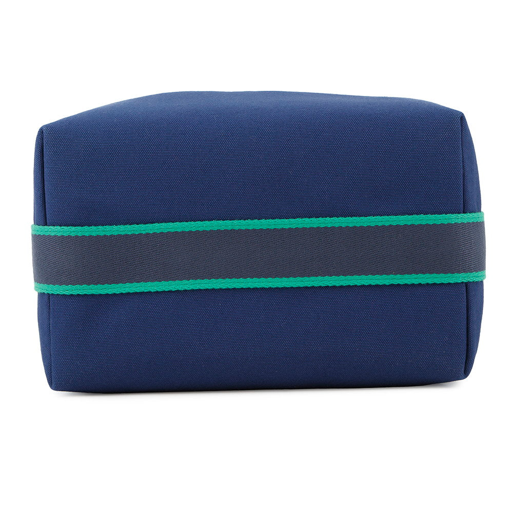 HERMES Brid a Black Navy Canvas Size GM