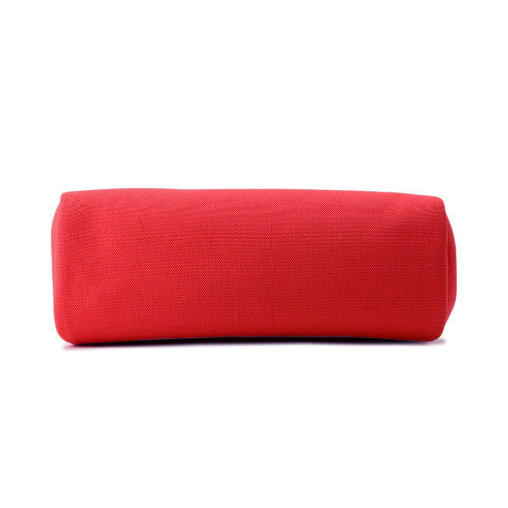 HERMES Herbag Zip Le Tourne Rouge Piment/Rouge HPM Toile Officier Vache Hunter Leather Size PM/31
