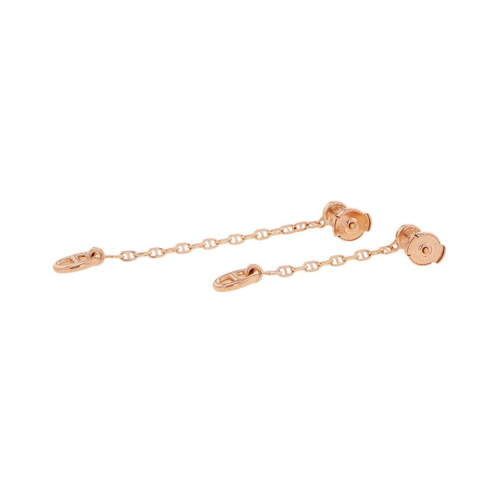 HERMES Chaine d'Ancre New Farandole Earrings Size TPMH119550B 00 18K Pink Gold