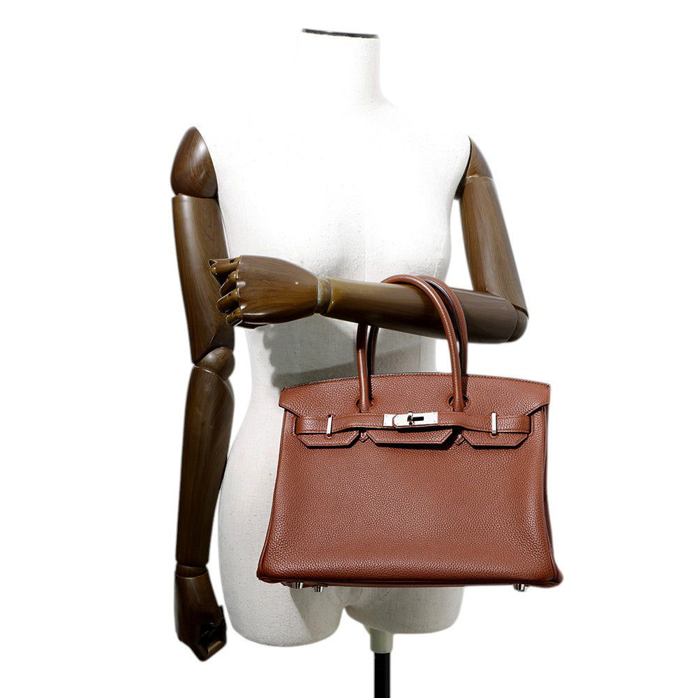 HERMES Birkin Sienne Togo Leather Size 30